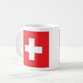 Die Schweiz-Flagge Kaffeetasse (Vorderseite Links)