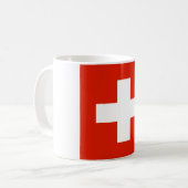 Die Schweiz-Flagge Kaffeetasse (Vorderseite Links)