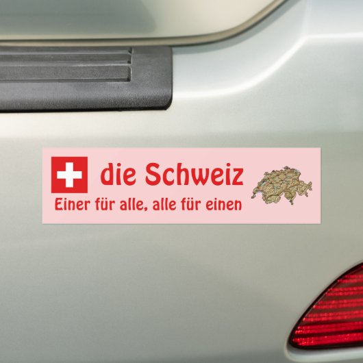 Die Schweiz-Flagge + Karten-Autoaufkleber Autoaufkleber (Auf Auto)