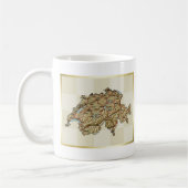 Die Schweiz-Flagge + Karten-Tasse Kaffeetasse (Links)