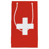 Die Schweiz-Flagge Kleine Geschenktüte (Vorderseite)