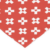 Die Schweiz-Flagge mit Herzmuster Kurzer Tischläufer (Ecke)