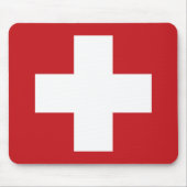 Die Schweiz-Flagge Mousepad (Vorne)