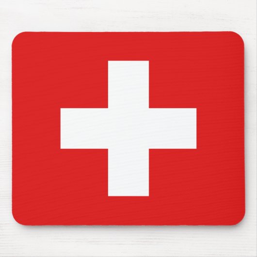 Die Schweiz-Flagge Mousepad (Vorne)