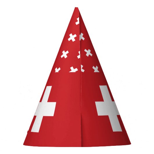 Die Schweiz-Flagge Partyhütchen (Rückseite)
