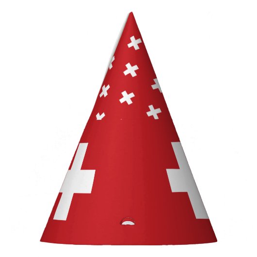 Die Schweiz-Flagge Partyhütchen (Links)