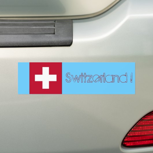 Die Schweiz-Flagge - Schweizer Autoaufkleber (Auf Auto)