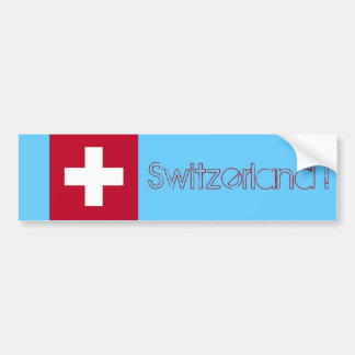 Die Schweiz-Flagge - Schweizer Autoaufkleber