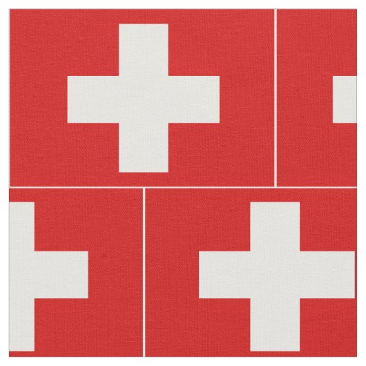 Die Schweiz-Flagge Stoff (Nahaufnahme)