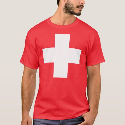 Die Schweiz-Flagge T-Shirt (Vorderseite)