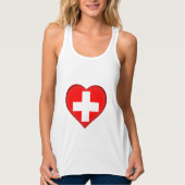 Die Schweiz-Flagge Tank Top (Vorderseite)