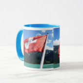 Die Schweiz-Flagge Tasse (Vorderseite Links)