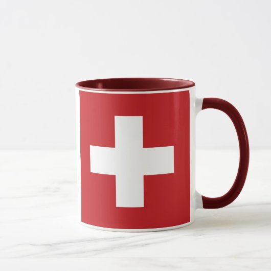 Die Schweiz-Flagge Tasse (Rechts)