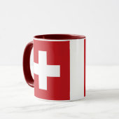 Die Schweiz-Flagge Tasse (Vorderseite Links)