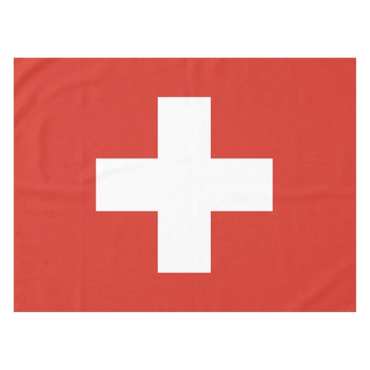 Die Schweiz-Flagge Tischdecke (Vorderseite (Horizontal))
