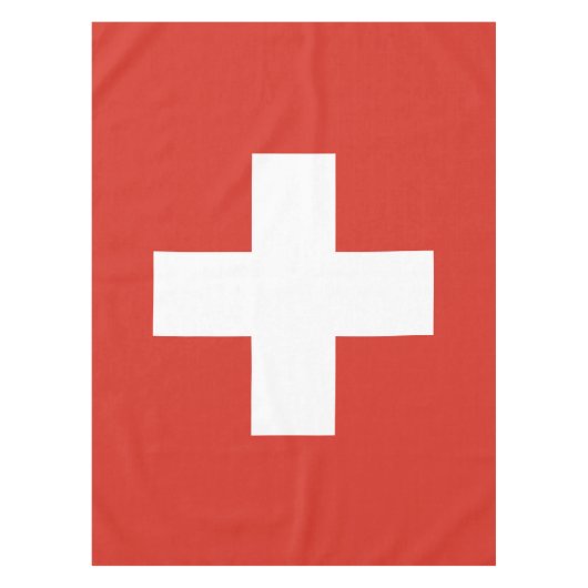 Die Schweiz-Flagge Tischdecke (Vorderseite)