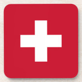 Die Schweiz-Flagge Untersetzer (Vorderseite)