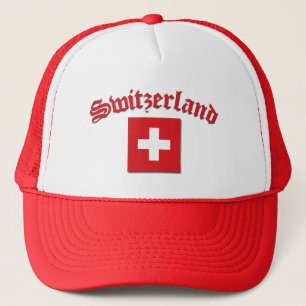 Die Schweiz-Flagge (w/inscription) Truckerkappe