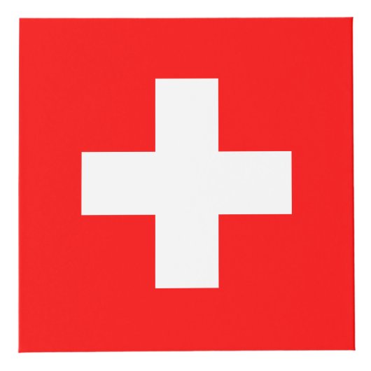 Die Schweiz-Flagge Würfel (Vorderseite)