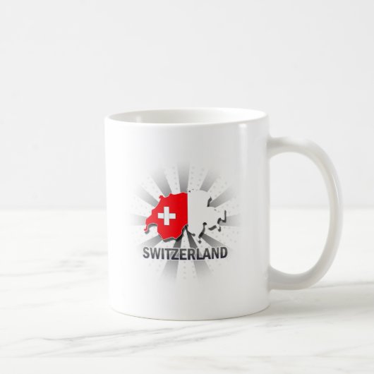 Die Schweiz-Flaggen-Karte 2,0 Kaffeetasse (Rechts)