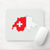 Die Schweiz-Flaggen-Karte Größengleich Mousepad (Mit Mouse)