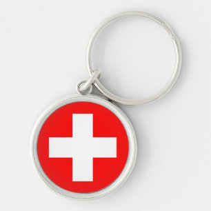 Die Schweiz-Flaggen-Schlüsselanhänger Schlüsselanhänger