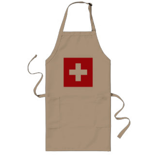 Die Schweiz-Flaggen-Schürze Lange Schürze