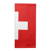 Die Schweiz-Flaggen-Serviette Serviette (Halb gefaltet)