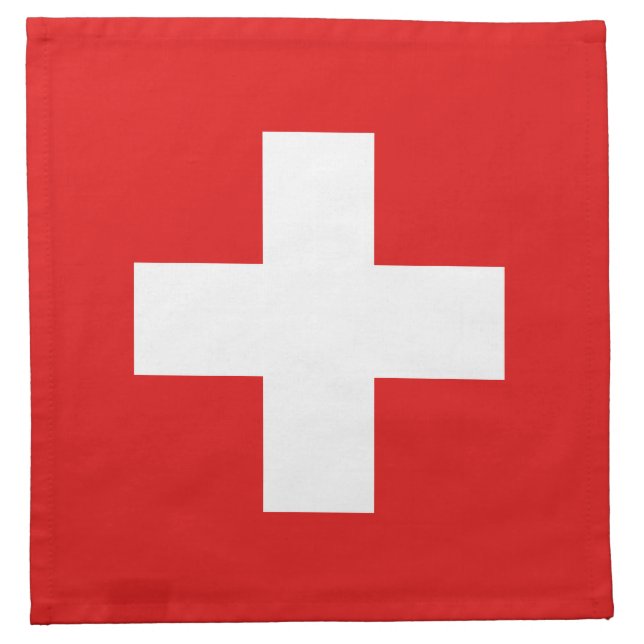 Die Schweiz-Flaggen-Serviette Serviette (Vorderseite)