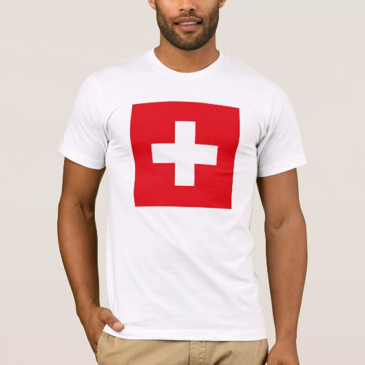 Die Schweiz-Flaggen-T - Shirt (Vorderseite)