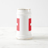 Die Schweiz-Flaggen-Tasse Bierglas (Mittel)