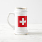 Die Schweiz-Flaggen-Tasse Bierglas (Links)