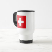 Die Schweiz-Flaggen-Tasse Reisebecher (Vorderseite Links)