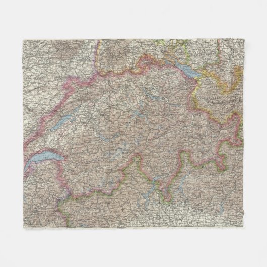 Die Schweiz Fleecedecke (Vorderseite (Horizontal))