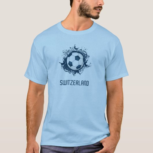 Die Schweiz-Fußball T-Shirt (Vorderseite)