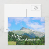 Die Schweiz-Gebirgspostkarte Postkarte (Vorne/Hinten)