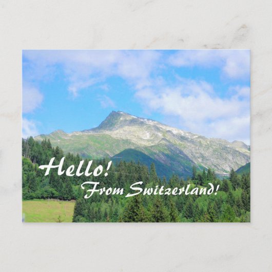 Die Schweiz-Gebirgspostkarte Postkarte (Vorderseite)