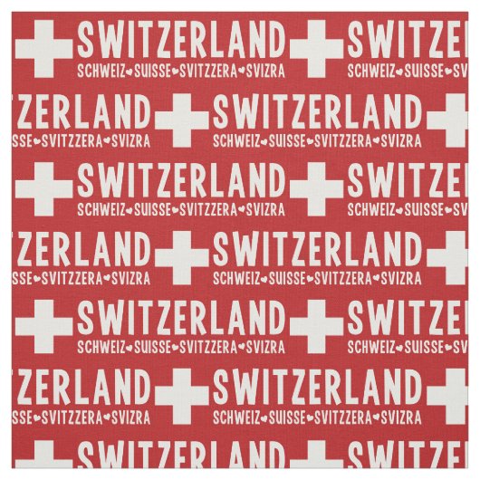 Die SCHWEIZ-Gewohnheitsgewebe Stoff (Muster)