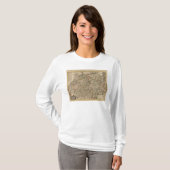 Die Schweiz gravierte Karte T-Shirt (Vorne ganz)