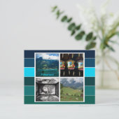 Die Schweiz im Sommer Postkarte (Stehend Vorderseite)