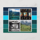 Die Schweiz im Sommer Postkarte (Vorderseite)