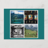 Die Schweiz im Sommer Postkarte (Vorderseite)