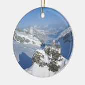 Die Schweiz, Jungfraujoch, Spitze von Europa Keramikornament (Links)