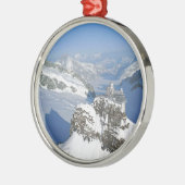 Die Schweiz, Jungfraujoch, Spitze von Europa Ornament Aus Metall (Links)