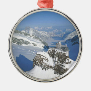 Die Schweiz, Jungfraujoch, Spitze von Europa Ornament Aus Metall