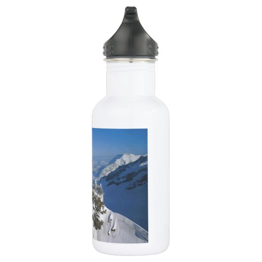 Die Schweiz, Jungfraujoch, Spitze von Europa Trinkflasche (Rechts)