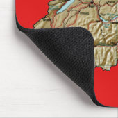 Die Schweiz-Karte Mousepad (Ecke)