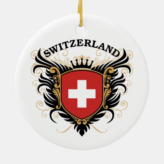 Die Schweiz Keramikornament (Hinten)
