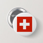 Die Schweiz-Knopf Button (Vorne & Hinten)