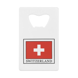 Die Schweiz Kreditkarten Flaschenöffner
